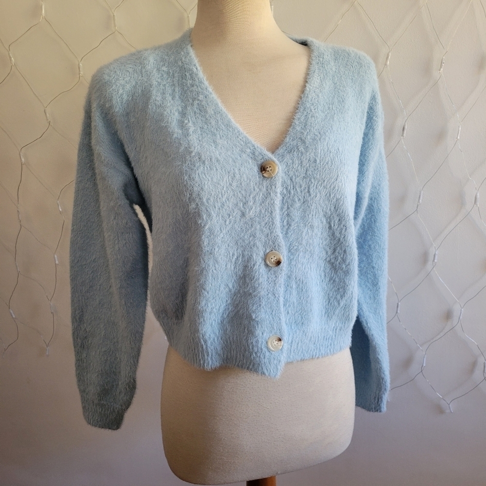 Miss Sparkling 2 Pc Sweater Set / New Tank & Cardigan / Furry / Fits Small Best
